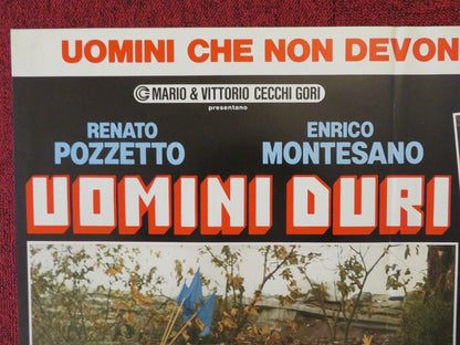 UOMINI DURI - A ITALIAN FOTOBUSTA POSTER ENRICO MONTESANO RENATO POZZETO 1987 - Rendezvous Cinema