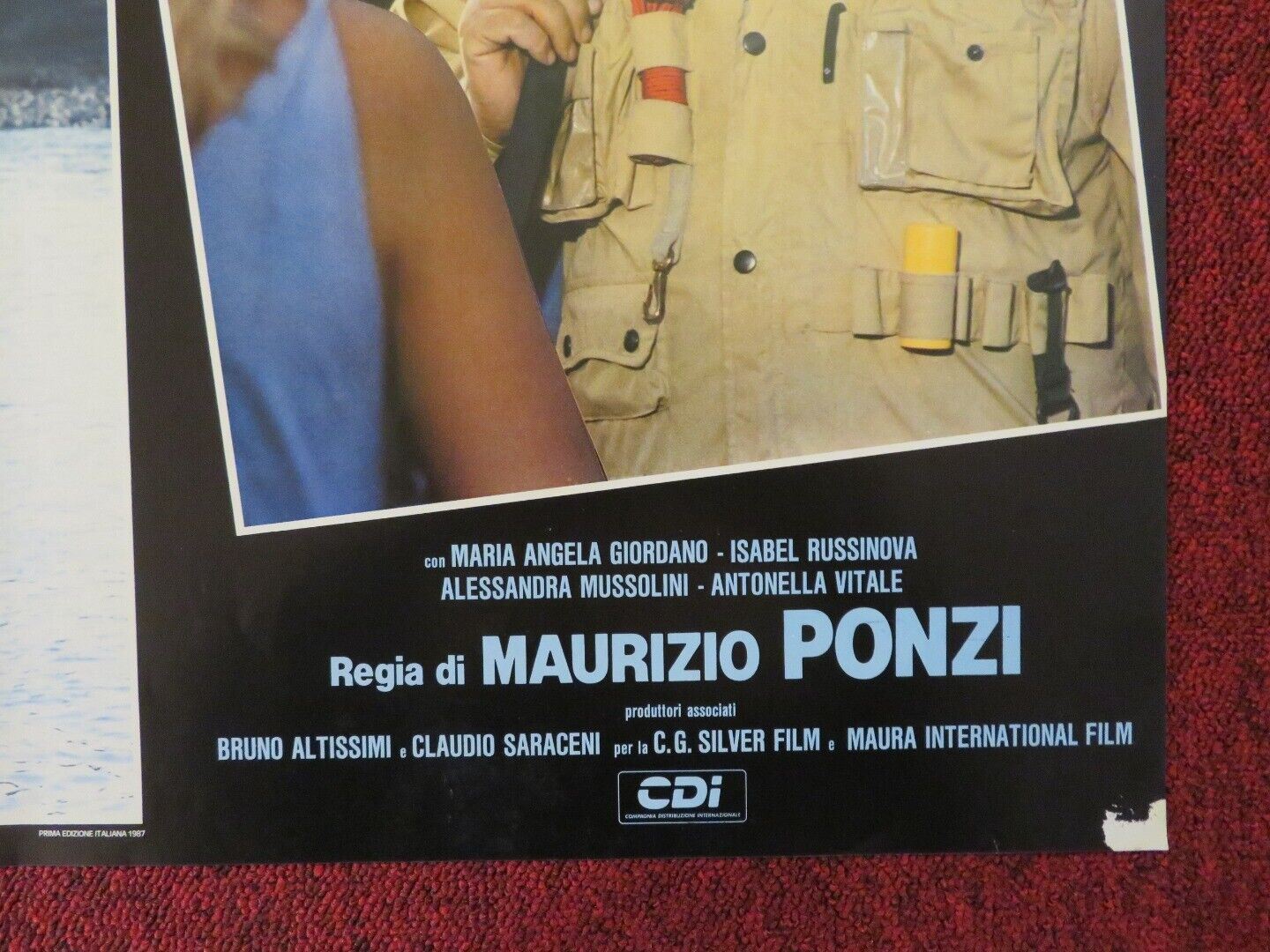 UOMINI DURI - B ITALIAN FOTOBUSTA POSTER ENRICO MONTESANO RENATO POZZETO 1987 - Rendezvous Cinema