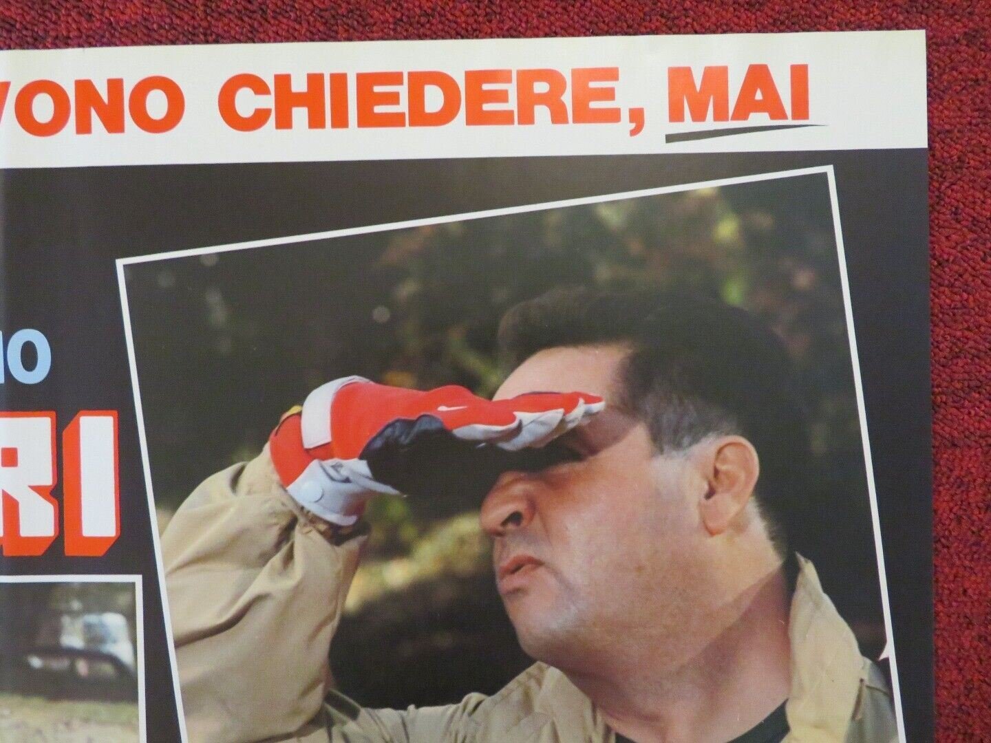 UOMINI DURI - C ITALIAN FOTOBUSTA POSTER ENRICO MONTESANO RENATO POZZETO 1987 Movie posters