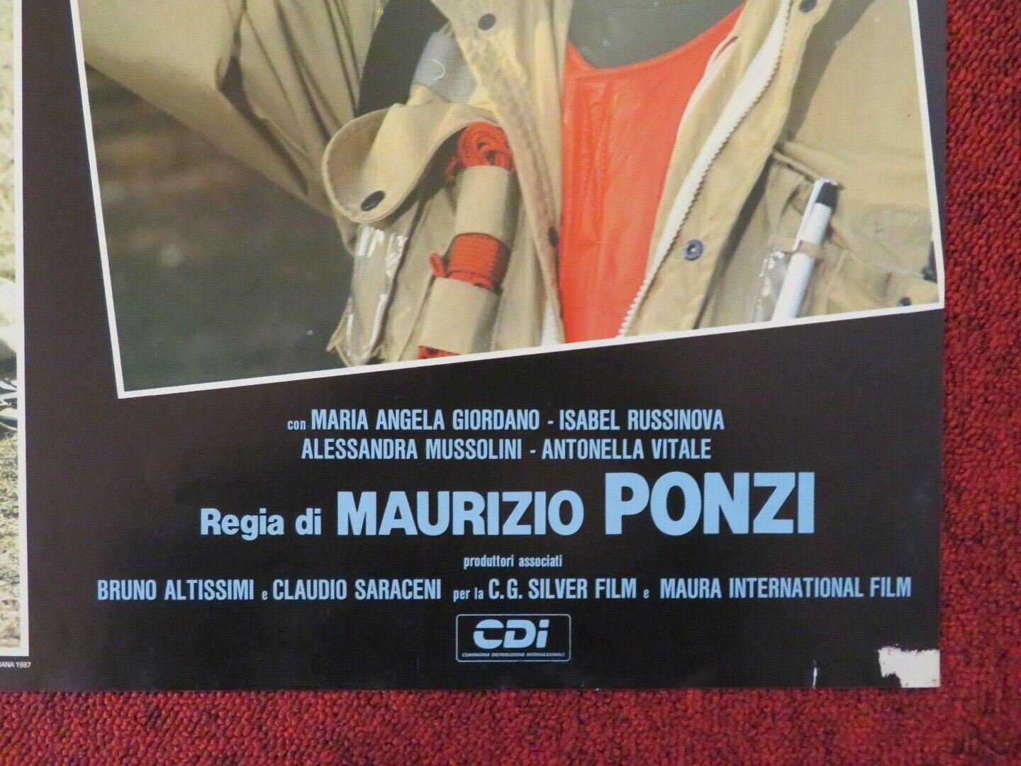 UOMINI DURI - C ITALIAN FOTOBUSTA POSTER ENRICO MONTESANO RENATO POZZETO 1987 Movie posters
