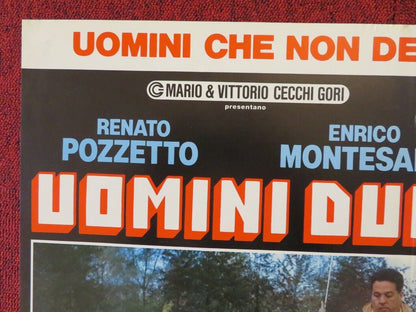 UOMINI DURI - D ITALIAN FOTOBUSTA POSTER ENRICO MONTESANO RENATO POZZETO 1987 Movie posters