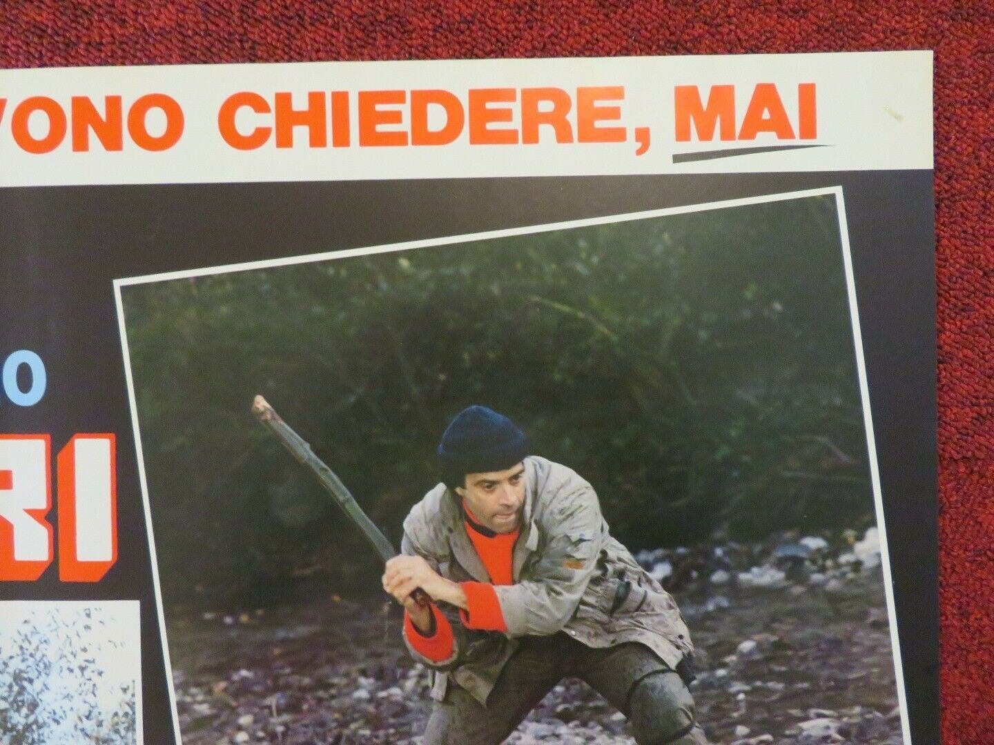 UOMINI DURI - D ITALIAN FOTOBUSTA POSTER ENRICO MONTESANO RENATO POZZETO 1987 Movie posters