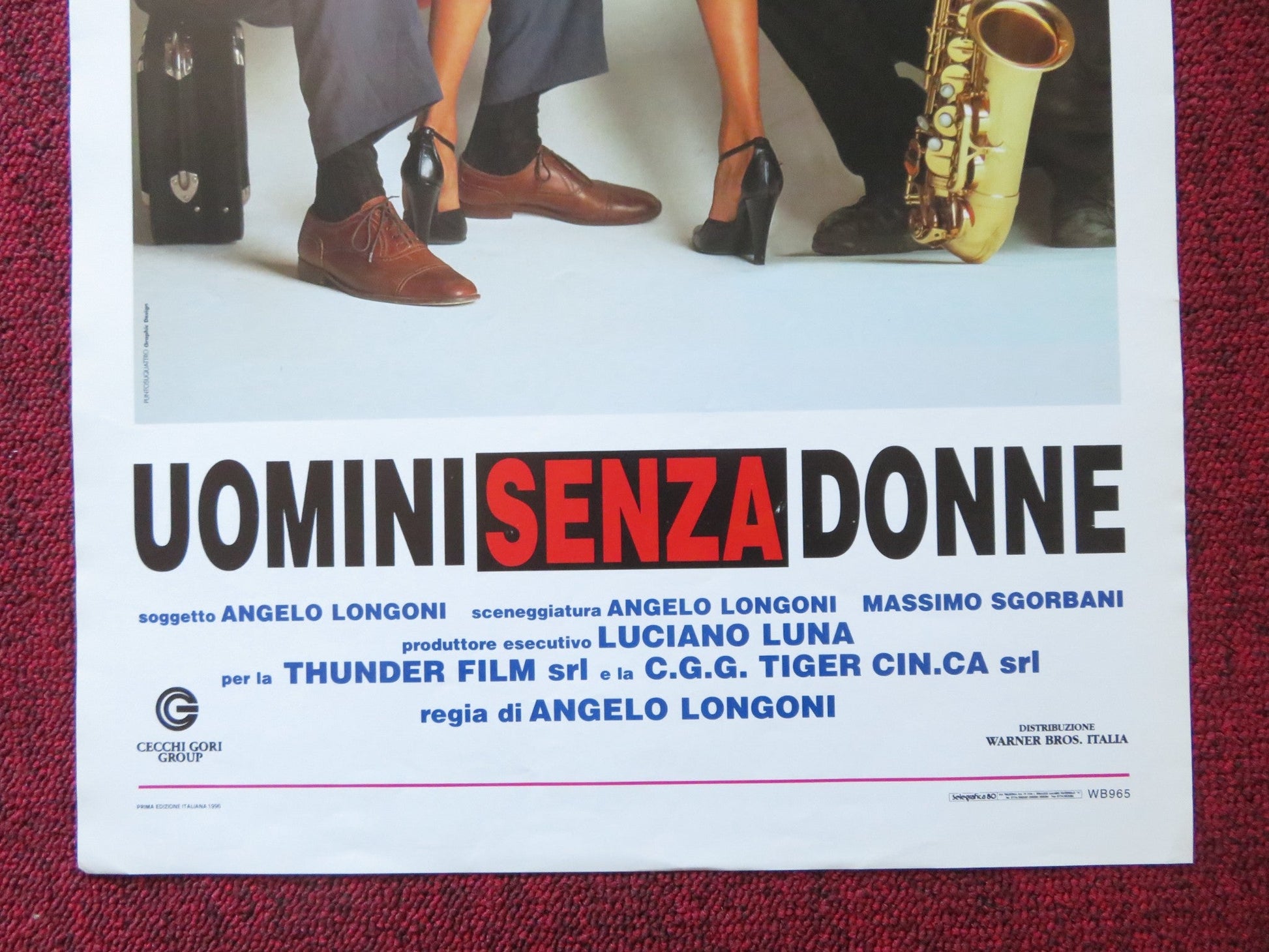 UOMINI SENZA DONNE ITALIAN LOCANDINA POSTER ALESSANDRO GASSMAN 1996 Rendezvous Cinema Movie posters
