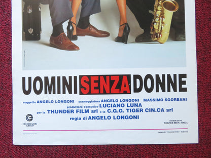 UOMINI SENZA DONNE ITALIAN LOCANDINA POSTER ALESSANDRO GASSMAN 1996 Rendezvous Cinema Movie posters
