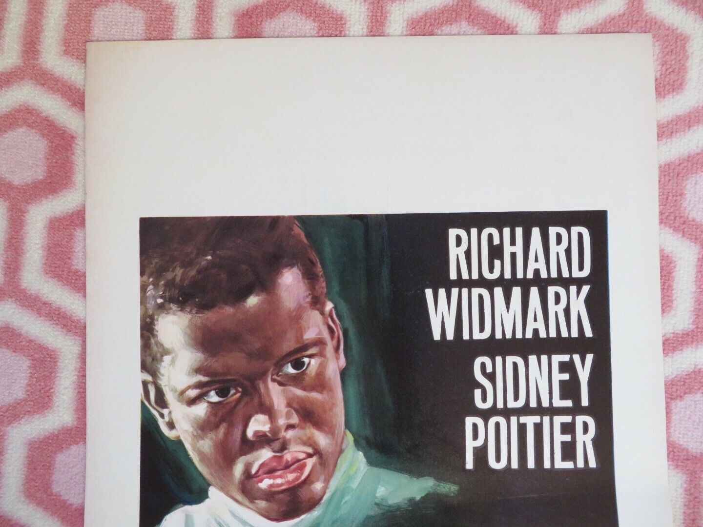 UOMO BIANCO TU VIVRAI / No Way Out ITALIAN LOCANDINA (27.5"x13") POSTER 1951 Movie posters