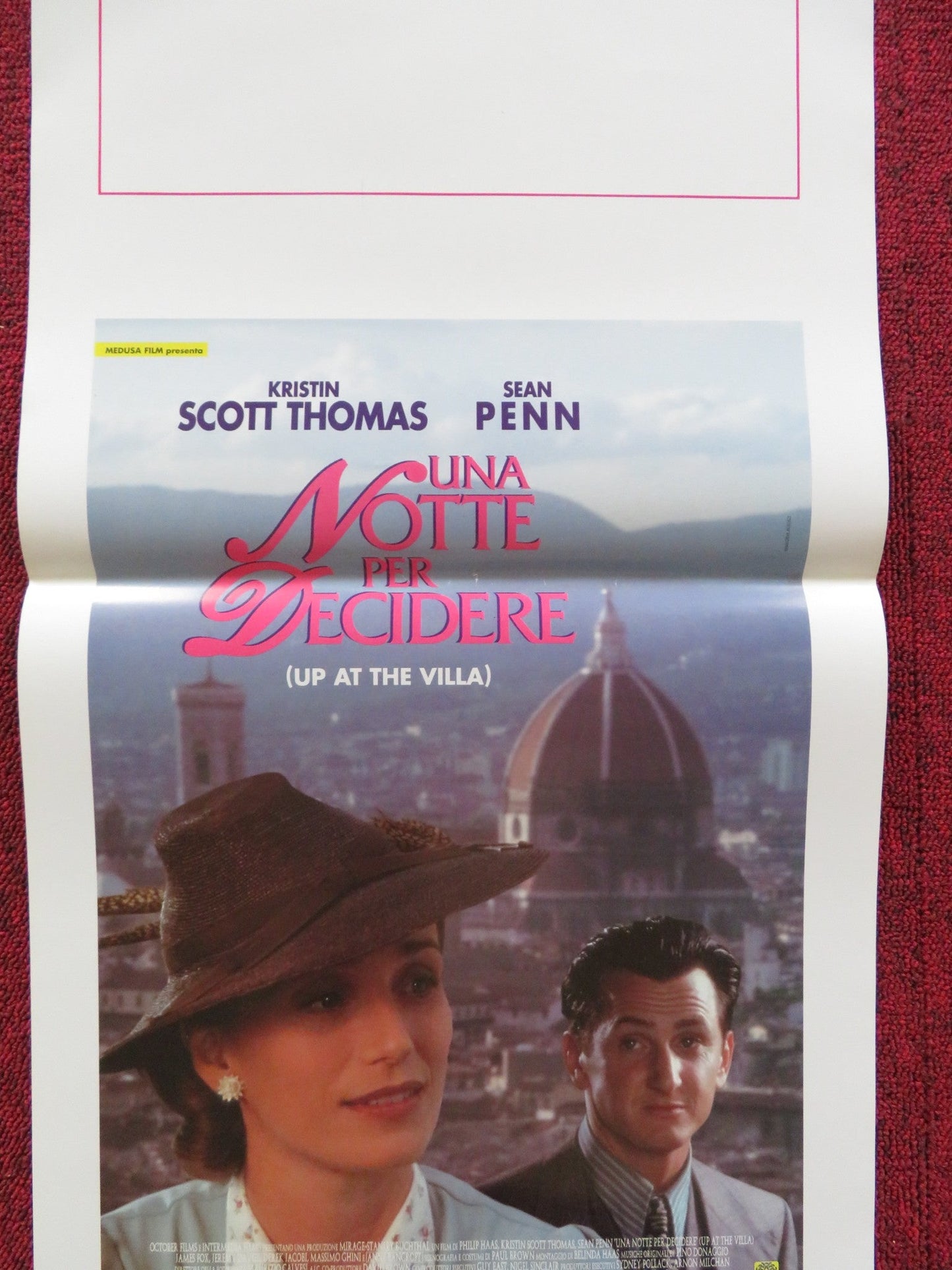UP AT THE VILLA ITALIAN LOCANDINA POSTER SEAN PENN KRISTIN SCOTT THOMAS 2000 Rendezvous Cinema Movie posters
