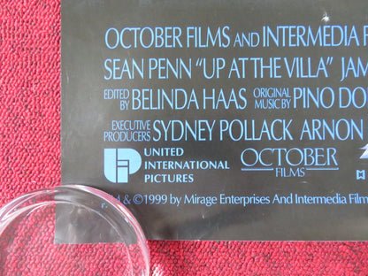 UP AT THE VILLA US ONE SHEET ROLLED POSTER KRISTIN SCOTT THOMAS SEAN PENN 2000 Rendezvous Cinema Movie posters