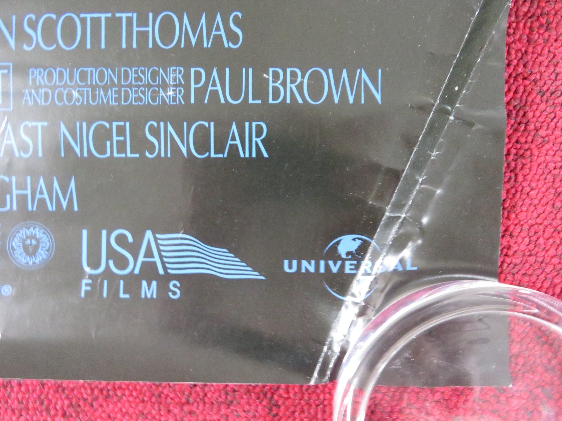 UP AT THE VILLA US ONE SHEET ROLLED POSTER KRISTIN SCOTT THOMAS SEAN PENN 2000 Rendezvous Cinema Movie posters