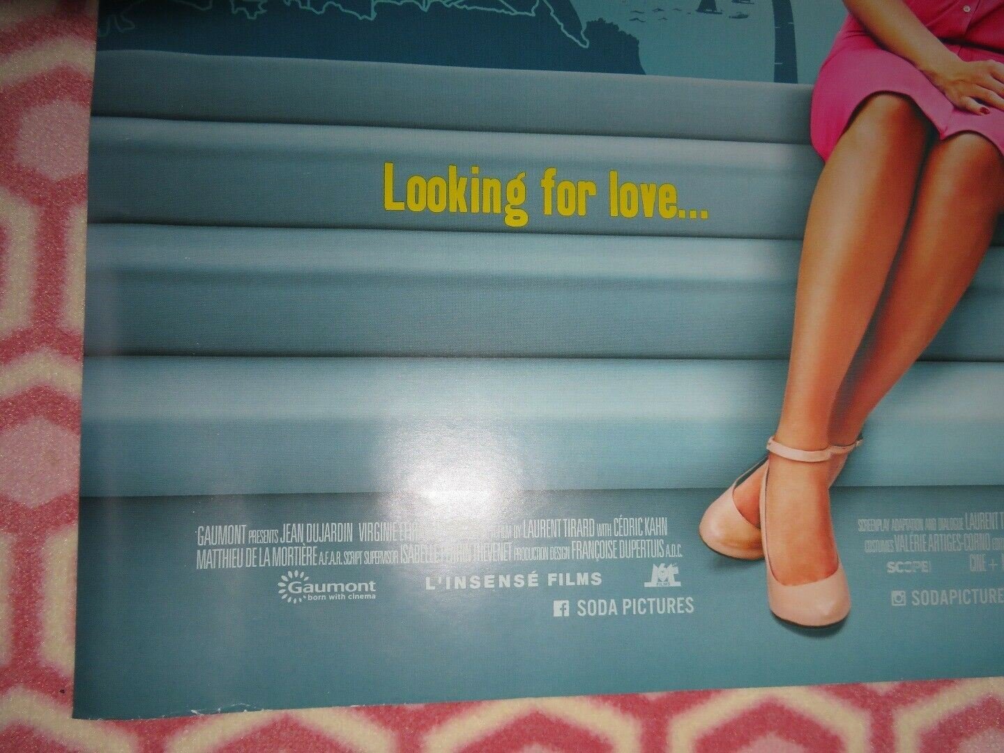 UP FOR LOVE QUAD (30"x 40") ROLLED POSTER JEAN DUJARDIN VIRGINIE EFIRA 2016 Movie posters