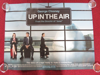UP IN THE AIR UK QUAD ROLLED POSTER GEORGE CLOONEY ANNA KENDRICK 2009 Rendezvous Cinema Movie posters