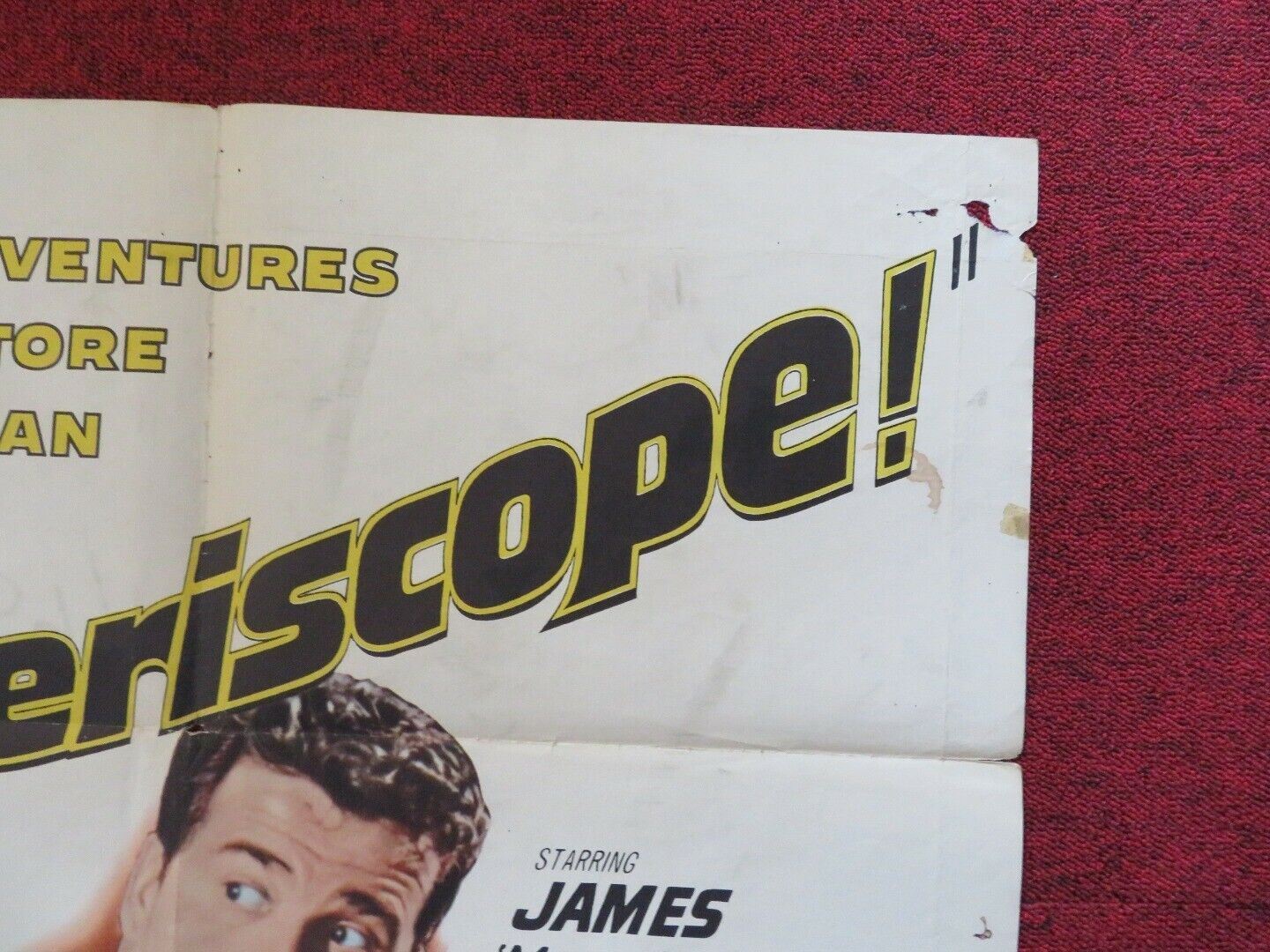 UP PERISCOPE FOLDED US ONE SHEET POSTER JAMES GARNER 1959 Movie posters