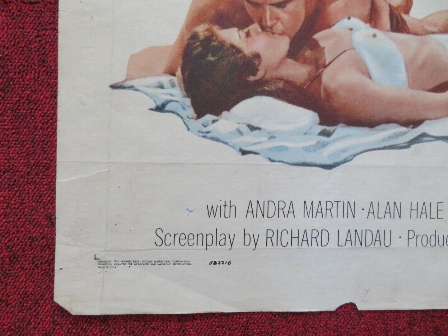 UP PERISCOPE FOLDED US ONE SHEET POSTER JAMES GARNER 1959 Movie posters