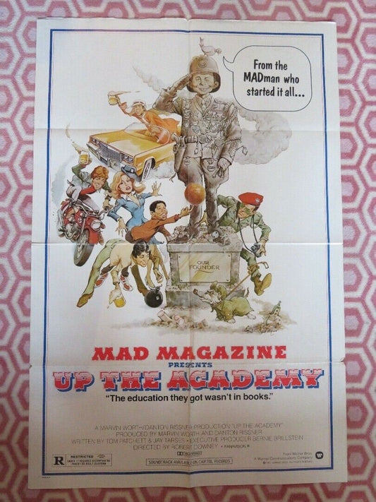 UP THE ACADEMY FOLDED US ONE SHEET POSTER MAD MAGAZINE ROBERT DOWNEY 1980 Movie posters
