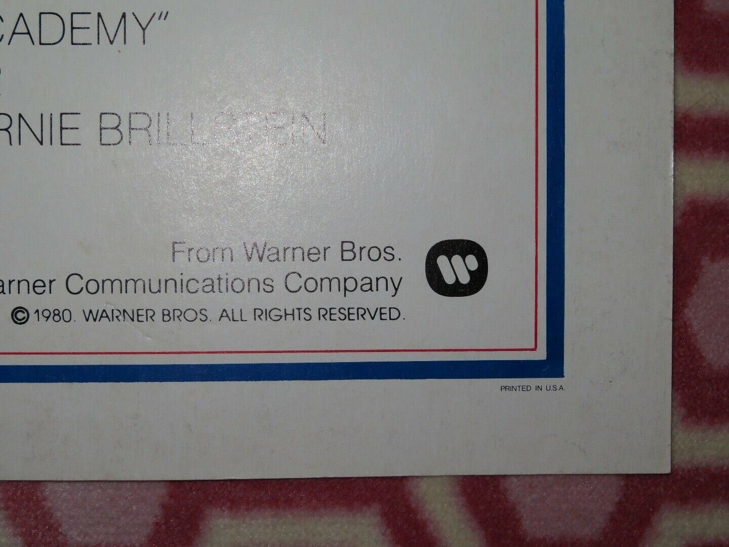 UP THE ACADEMY FOLDED US ONE SHEET POSTER MAD MAGAZINE ROBERT DOWNEY 1980 Movie posters
