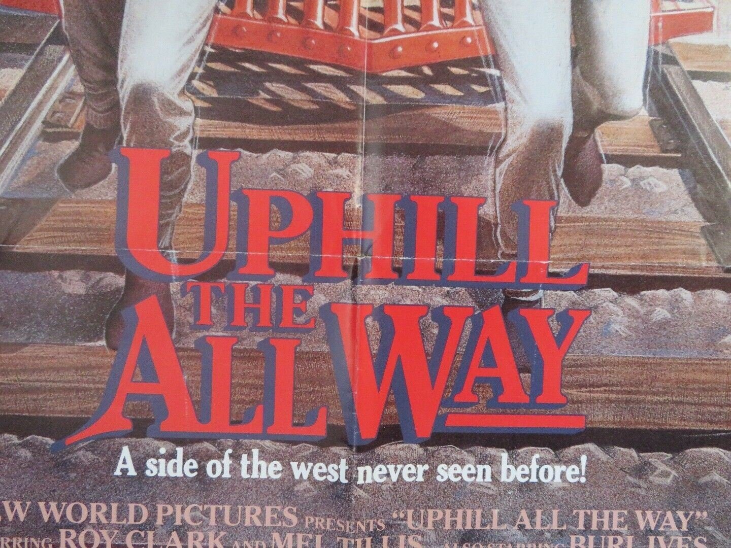 UPHILL ALL THE WAY US ONE SHEET (27"x 41") POSTER ROY CLARK MEL TILLIS 1986 Movie posters