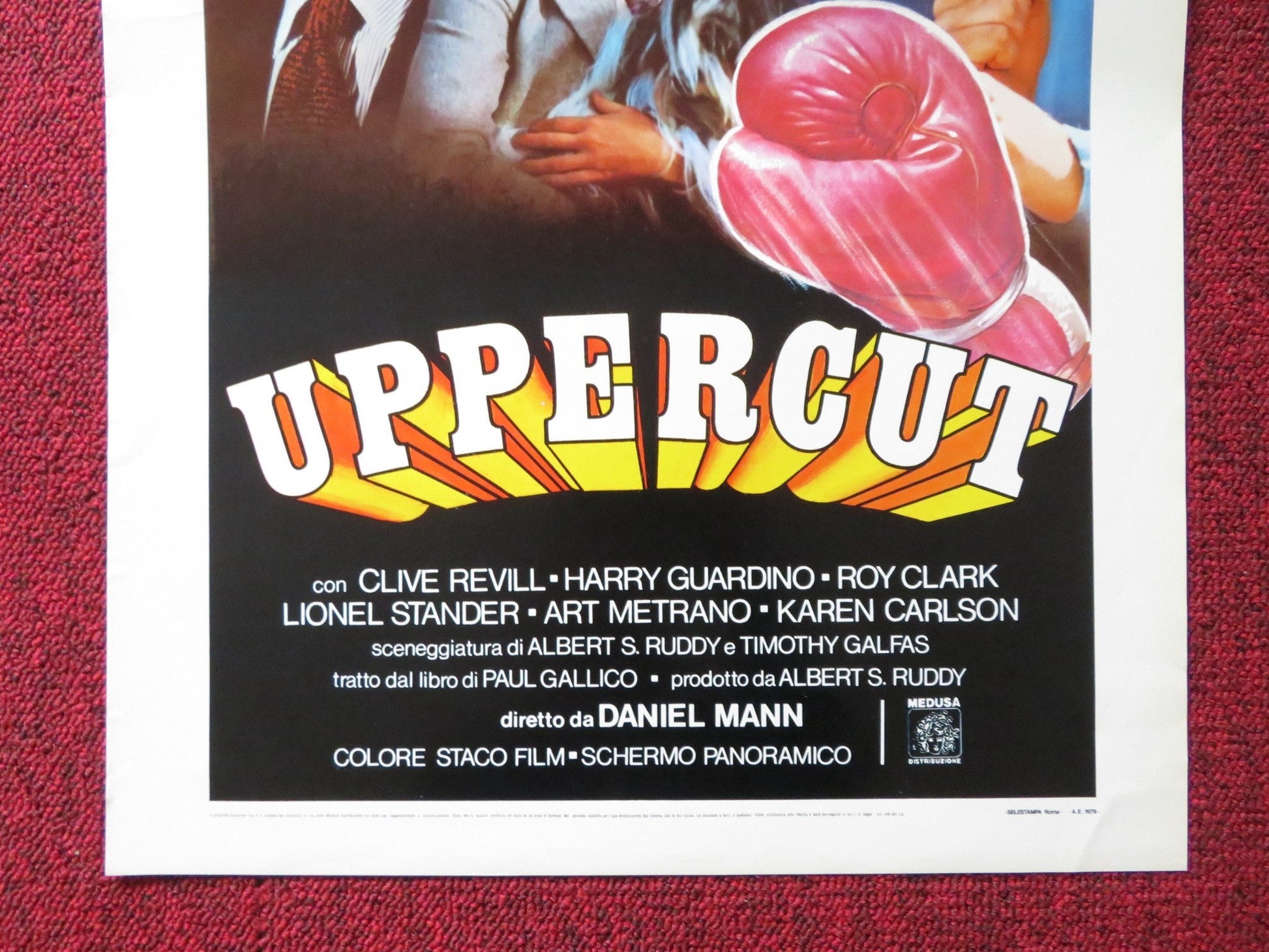 UPPERCUT ITALIAN LOCANDINA POSTER ELLIOTT GOULD ROBERT MITCHUM 1978 Rendezvous Cinema Movie posters