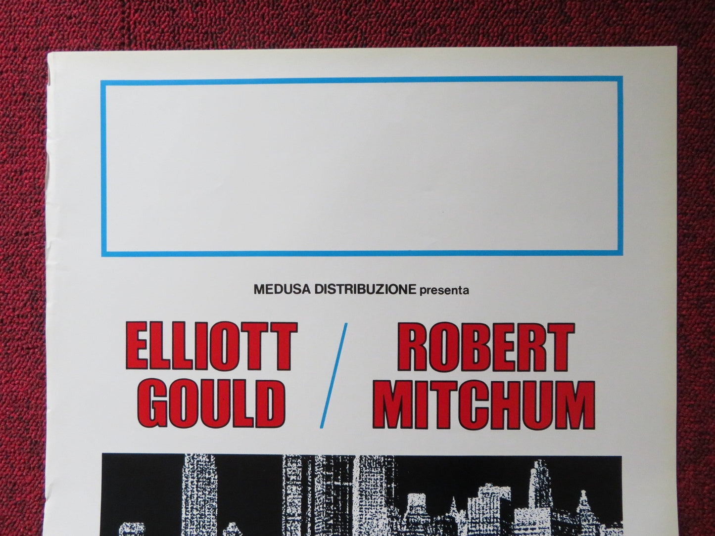 UPPERCUT ITALIAN LOCANDINA POSTER ELLIOTT GOULD ROBERT MITCHUM 1978 Rendezvous Cinema Movie posters
