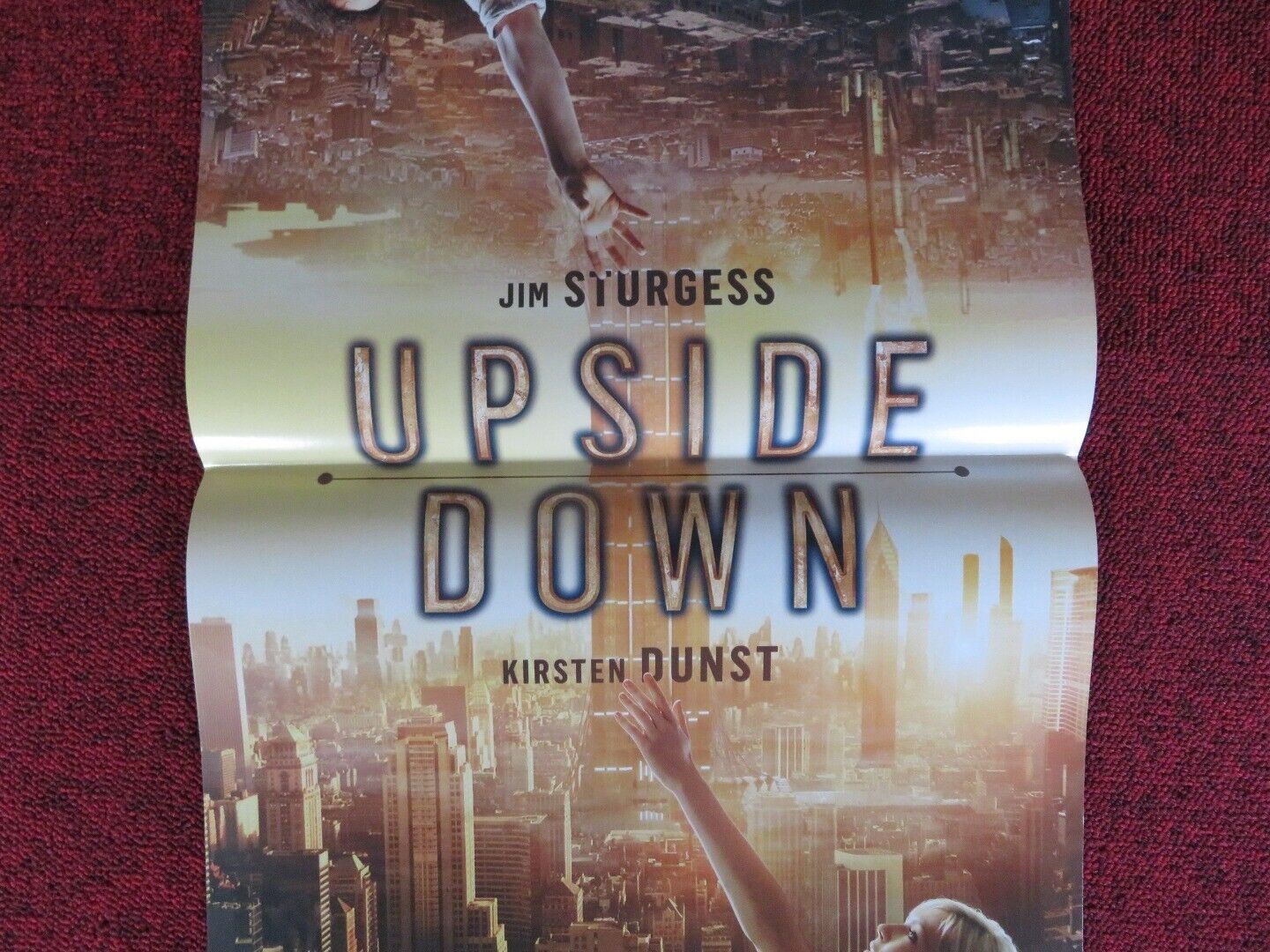 UPSIDE DOWN ITALIAN LOCANDINA (26.5"x12.5") POSTER JIM STURGESS 2012 - Rendezvous Cinema
