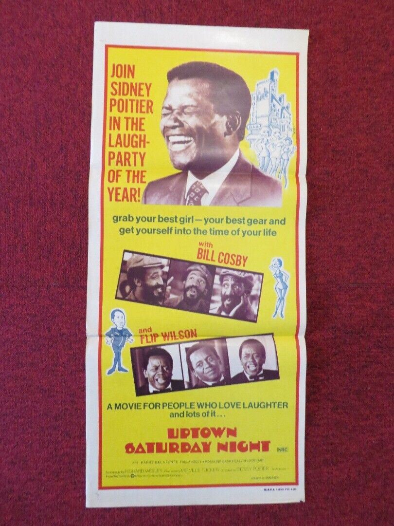 UPTOWN SATURDAY NIGHT FOLDED AUSTRALIAN DAYBILL POSTER Sidney Poitier Bill Cosby - Rendezvous Cinema