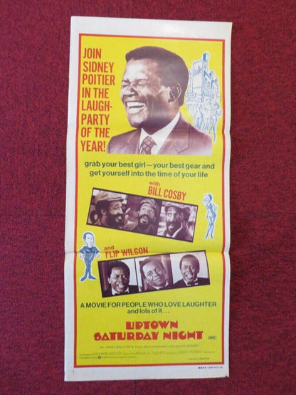 UPTOWN SATURDAY NIGHT FOLDED AUSTRALIAN DAYBILL POSTER Sidney Poitier Bill Cosby - Rendezvous Cinema