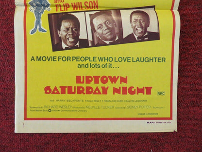 UPTOWN SATURDAY NIGHT FOLDED AUSTRALIAN DAYBILL POSTER Sidney Poitier Bill Cosby - Rendezvous Cinema