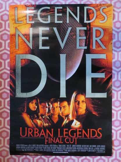 URBAN LEGENDS FINAL CUT US ONE SHEET ROLLED POSTER EVA MENDES 2000 Rendezvous Cinema Movie posters
