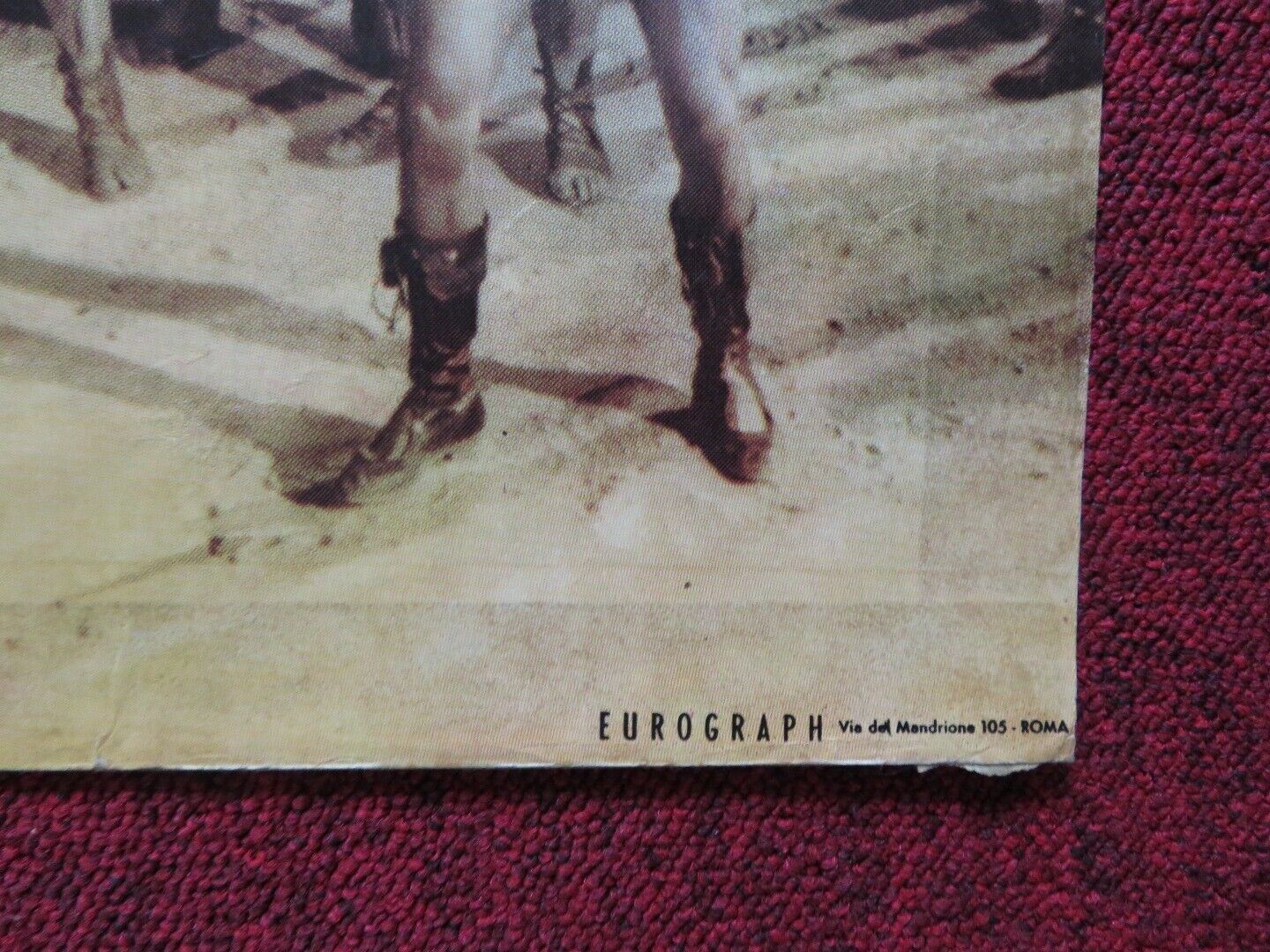 URSUS ITALIAN FOGLIO ROLLED POSTER ED FURY CRISTINA GAJONI 1961 Movie posters