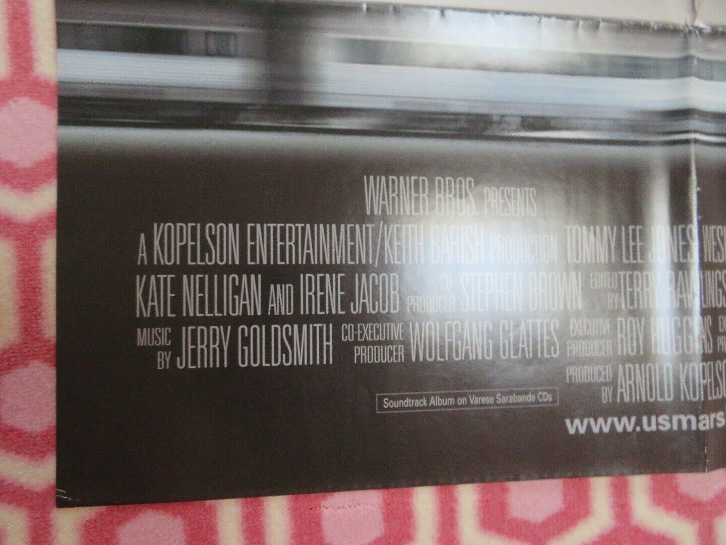 U.S. MARSHALS US ONE SHEET POSTER TOMMY LEE JONES ROBERT DOWNEY JR. Movie posters