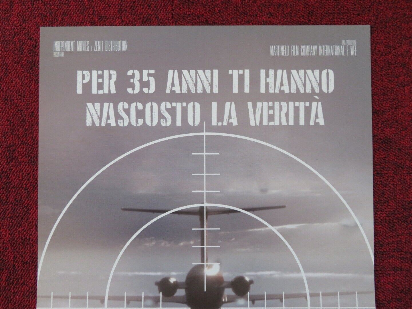 USTICA ITALIAN LOCANDINA (26.5"x12.5") POSTER MARCO LEONARDI CATERINA MORINO '16 Rendezvous Cinema Movie posters