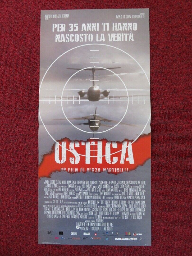 USTICA ITALIAN LOCANDINA (26.5"x12.5") POSTER MARCO LEONARDI CATERINA MORINO '16 Rendezvous Cinema Movie posters