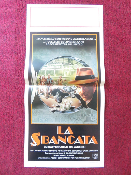 VABANK ITALIAN LOCANDINA POSTER JAN MACHULSKI LEONARD PIETRASAK 1981 Rendezvous Cinema Movie posters
