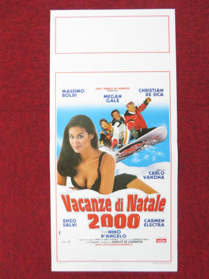 VACANZE DI NATALE 2000 ITALIAN LOCANDINA POSTER MASSIMO BOLDI MEGAN GALE 1999 Rendezvous Cinema Movie posters
