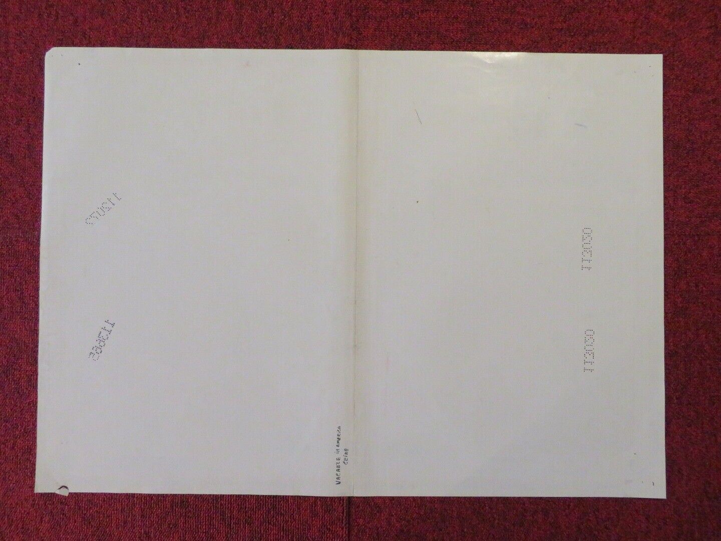 VACANZE IN AMERICA ITALIAN FOTOBUSTA POSTER JERRY CALA CHRISTIAN DE SICA 1984 - Rendezvous Cinema