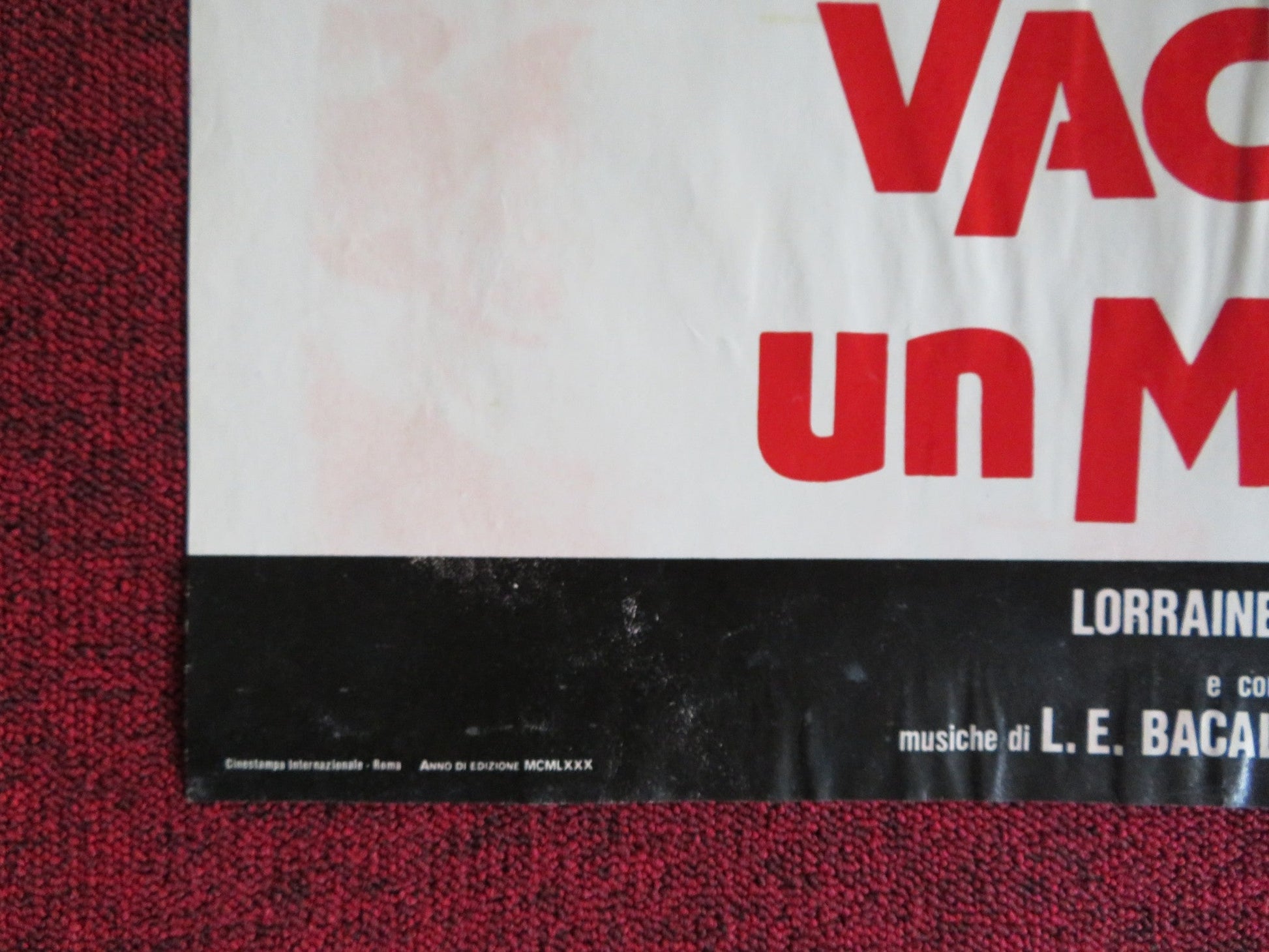 VACANZE PER UN MASSACRO ITALIAN FOGLIO POSTER JOE DALLESANDRO DE SELLE 1980 Rendezvous Cinema Movie posters