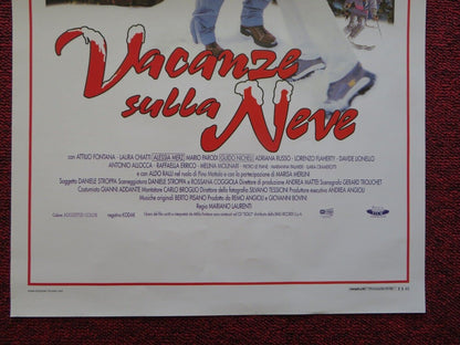 VACANZE SULLA NEVE ITALIAN LOCANDINA (27.5"x13") POSTER ATTILIO FONTANA 1999 Movie posters