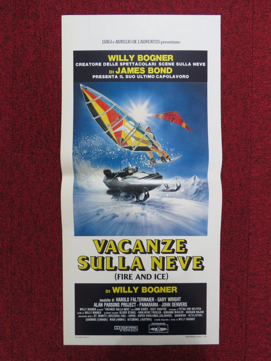 VACANZE SULLA NEVE ITALIAN LOCANDINA POSTER JOHN EAVES SUZY CHAFFEE 1987 Rendezvous Cinema Movie posters