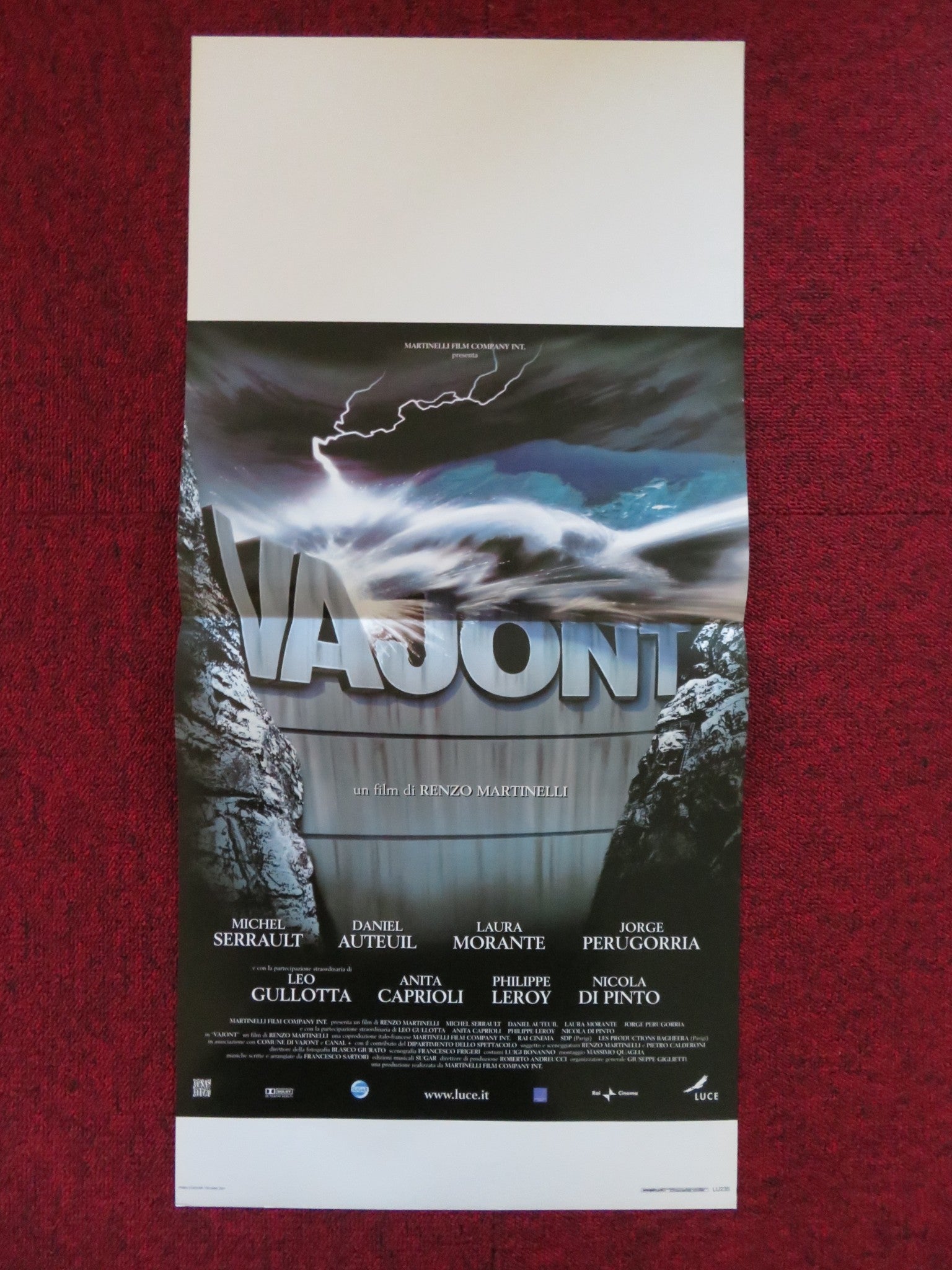 VAJONT - LA DIGA DEL DISONORE ITALIAN LOCANDINA POSTER MICHEL SERRAULT 2001 Rendezvous Cinema Movie posters