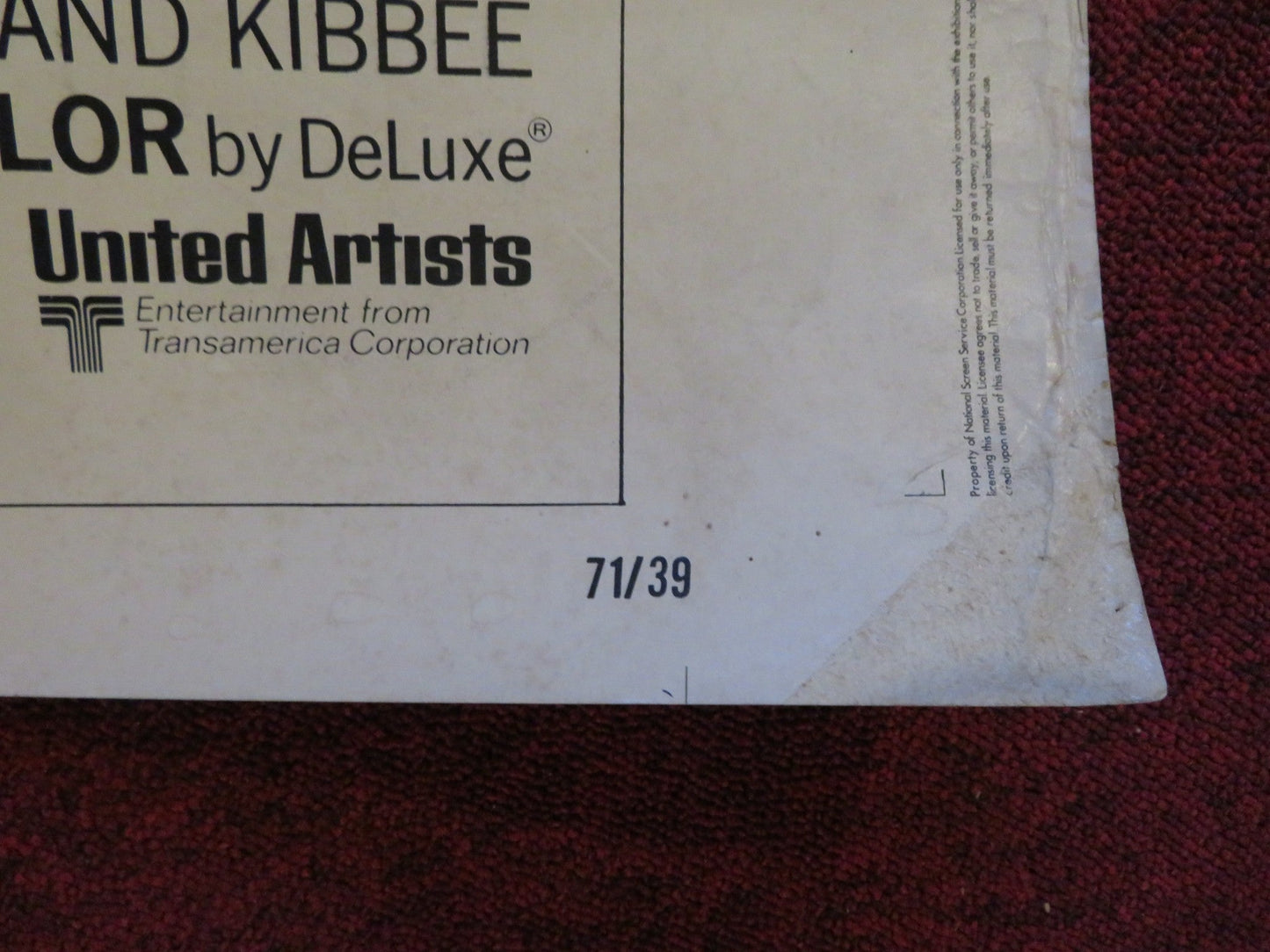 VALDEZ IS COMING US 30 X 40 ROLLED POSTER BURT LANCASTER SUSAN CLARK 1971 Rendezvous Cinema Movie posters