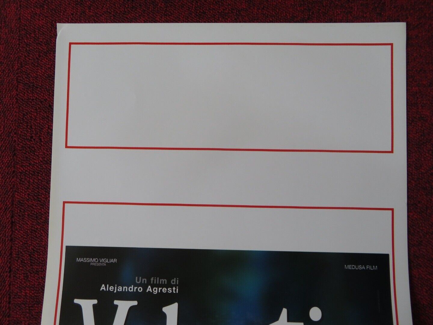 VALENTIN ITALIAN LOCANDINA (27.5"x13") POSTER ALEJANDRO AGRESTI 2004 Movie posters