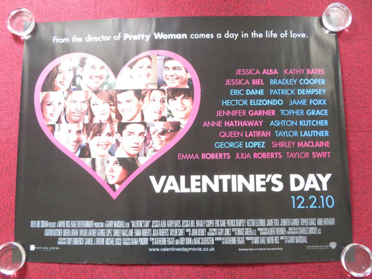 VALENTINE'S DAY UK QUAD (30"x 40") ROLLED POSTER JESSICA ALBA B. COOPER 2010 Rendezvous Cinema Movie posters