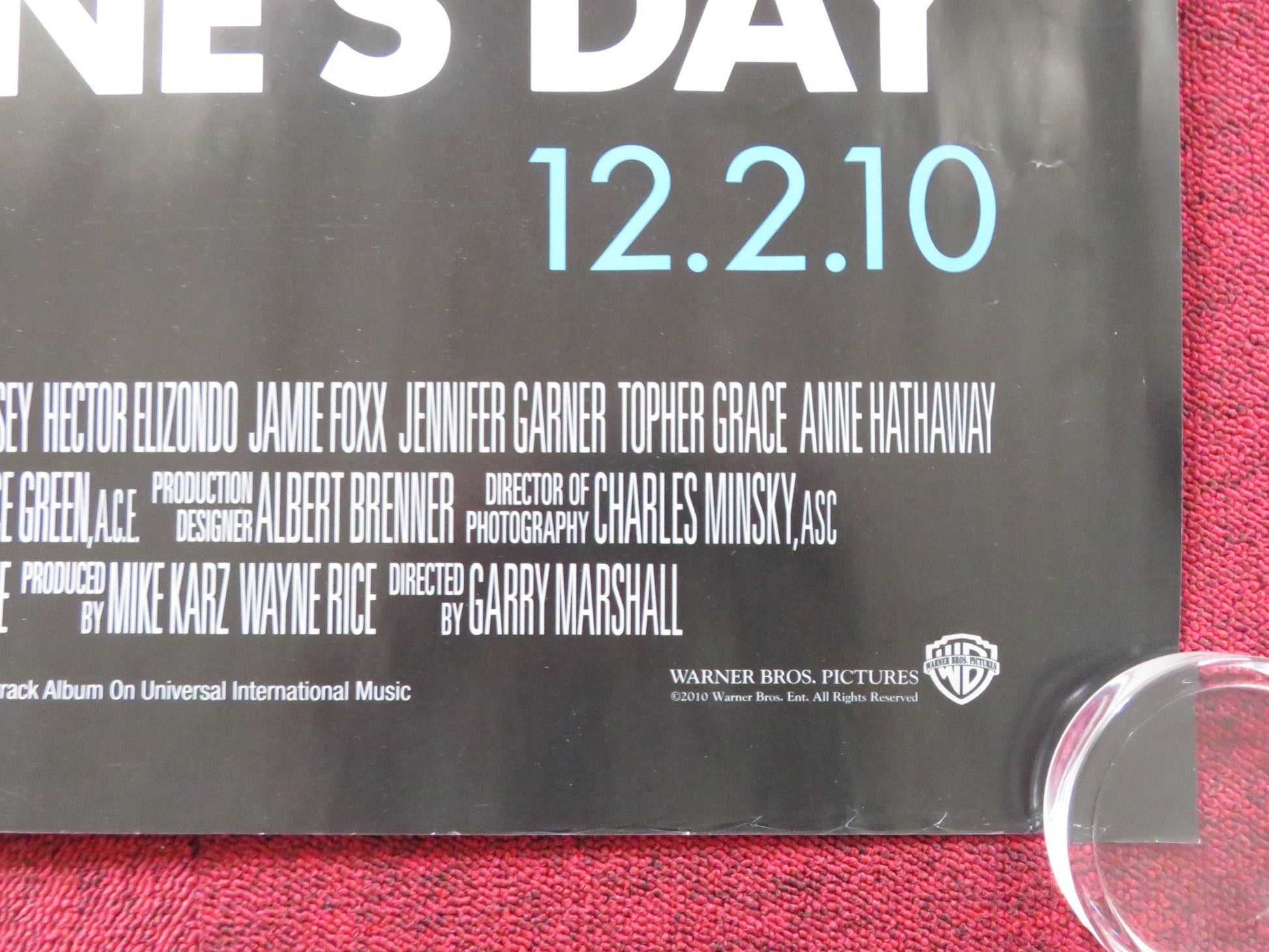 VALENTINE'S DAY UK QUAD (30"x 40") ROLLED POSTER JESSICA ALBA B. COOPER 2010 Rendezvous Cinema Movie posters