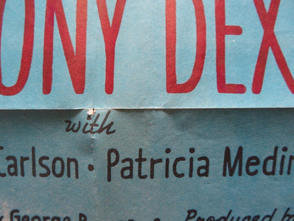 VALENTINO FOLDED US ONE SHEET POSTER ANTHONY DEXTER ELEANOR PARKER 1951 Movie posters