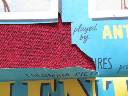 VALENTINO FOLDED US ONE SHEET POSTER ANTHONY DEXTER ELEANOR PARKER 1951 Movie posters