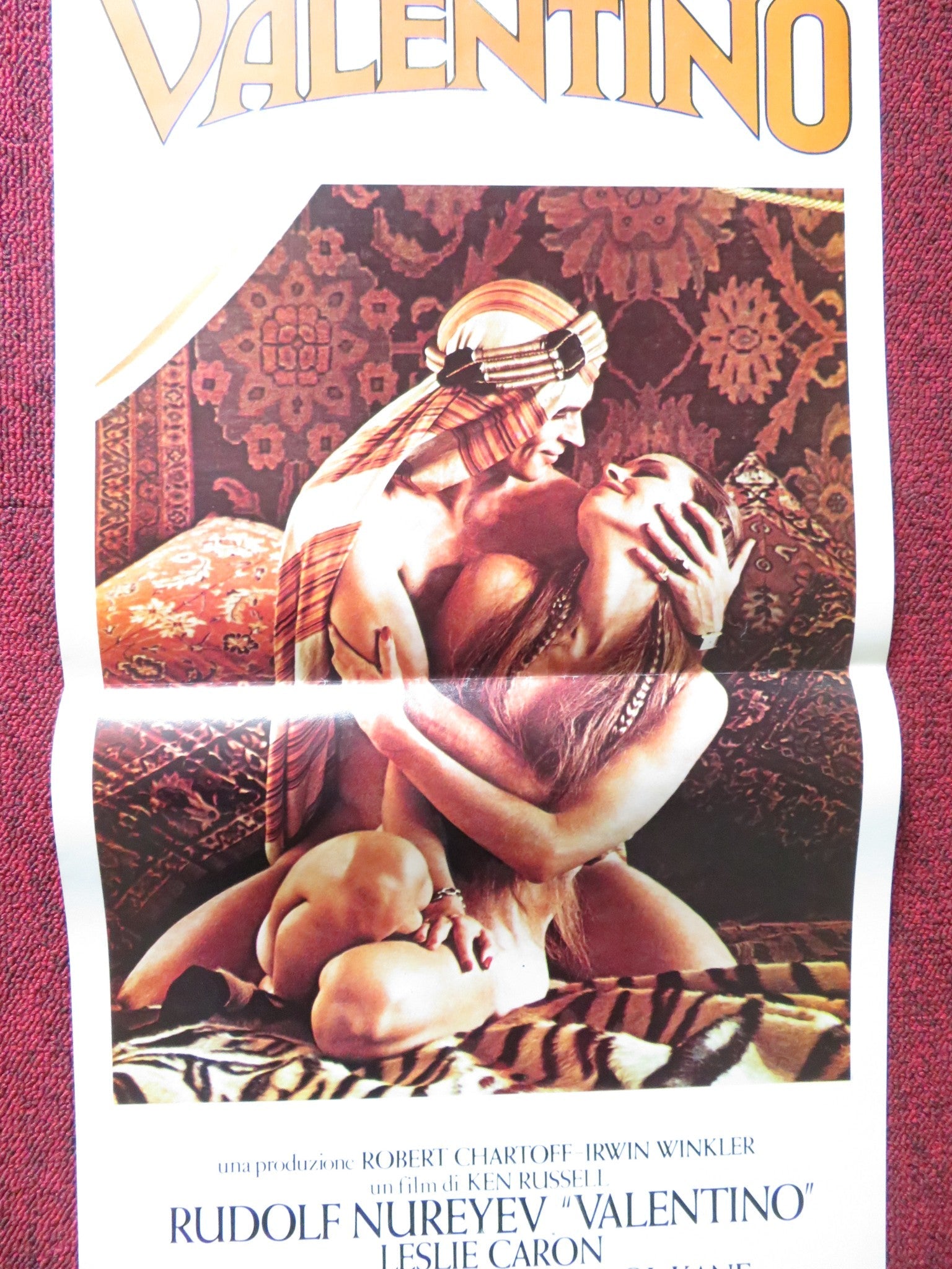 VALENTINO ITALIAN LOCANDINA POSTER RUDOLF NUREYEV 1977 Rendezvous Cinema Movie posters