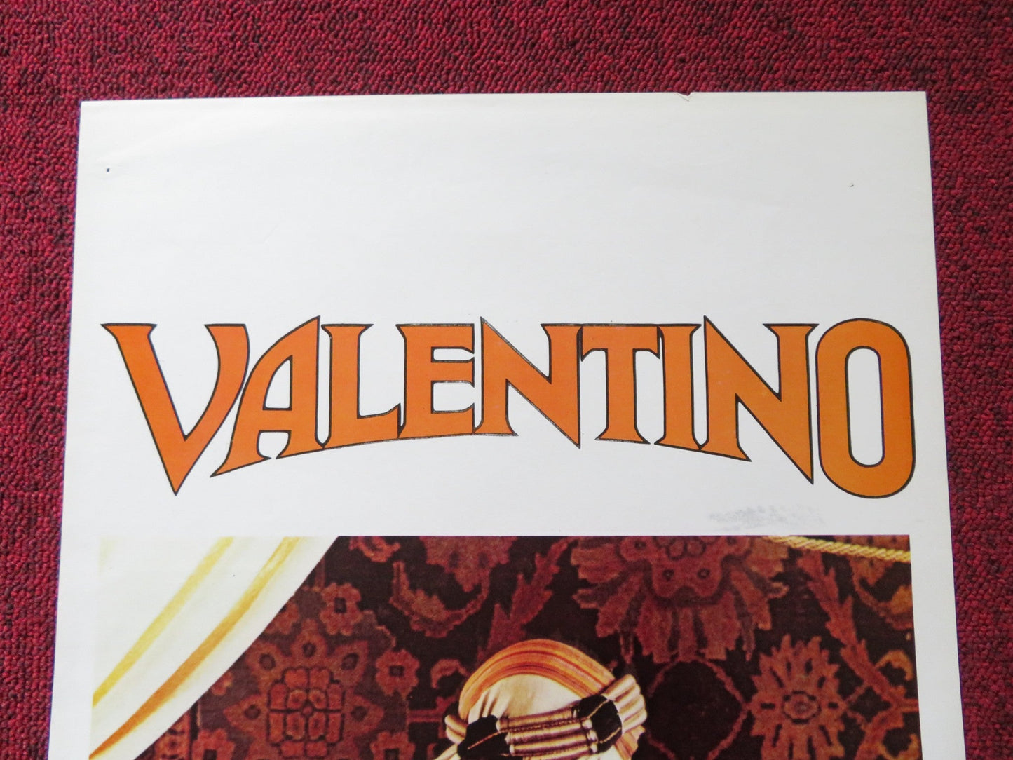 VALENTINO ITALIAN LOCANDINA POSTER RUDOLF NUREYEV 1977 Rendezvous Cinema Movie posters