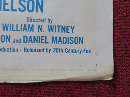 VALLEY OF REDWOODS FOLDED US ONE SHEET POSTER LYNETTE BERNAY JOHN HUDSON 1960 Movie posters