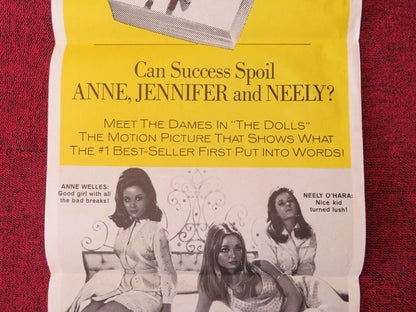VALLEY OF THE DOLLS FOLDED AUSTRALIAN DAYBILL POSTER BARBAR 1967A PARKINS Movie posters