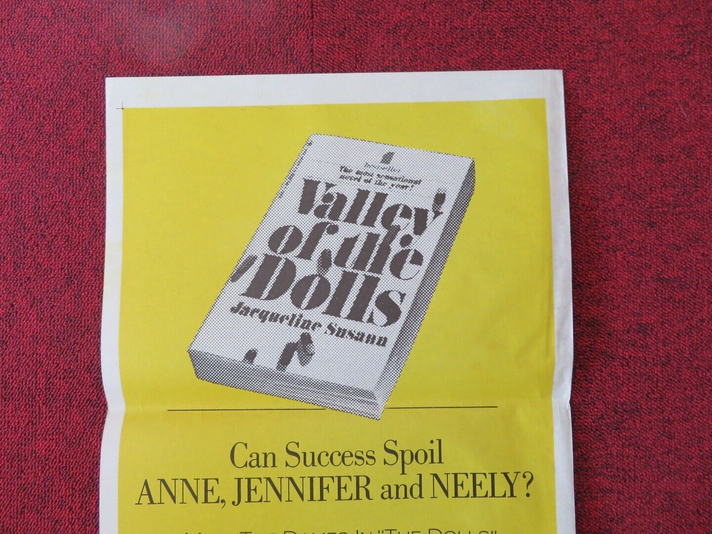 VALLEY OF THE DOLLS FOLDED AUSTRALIAN DAYBILL POSTER BARBAR 1967A PARKINS Movie posters