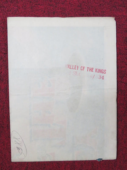 VALLEY OF THE KINGS FOLDED US ONE SHEET POSTER ROBERT TAYLOR ELEANOR PARKER 1954 Rendezvous Cinema Movie posters