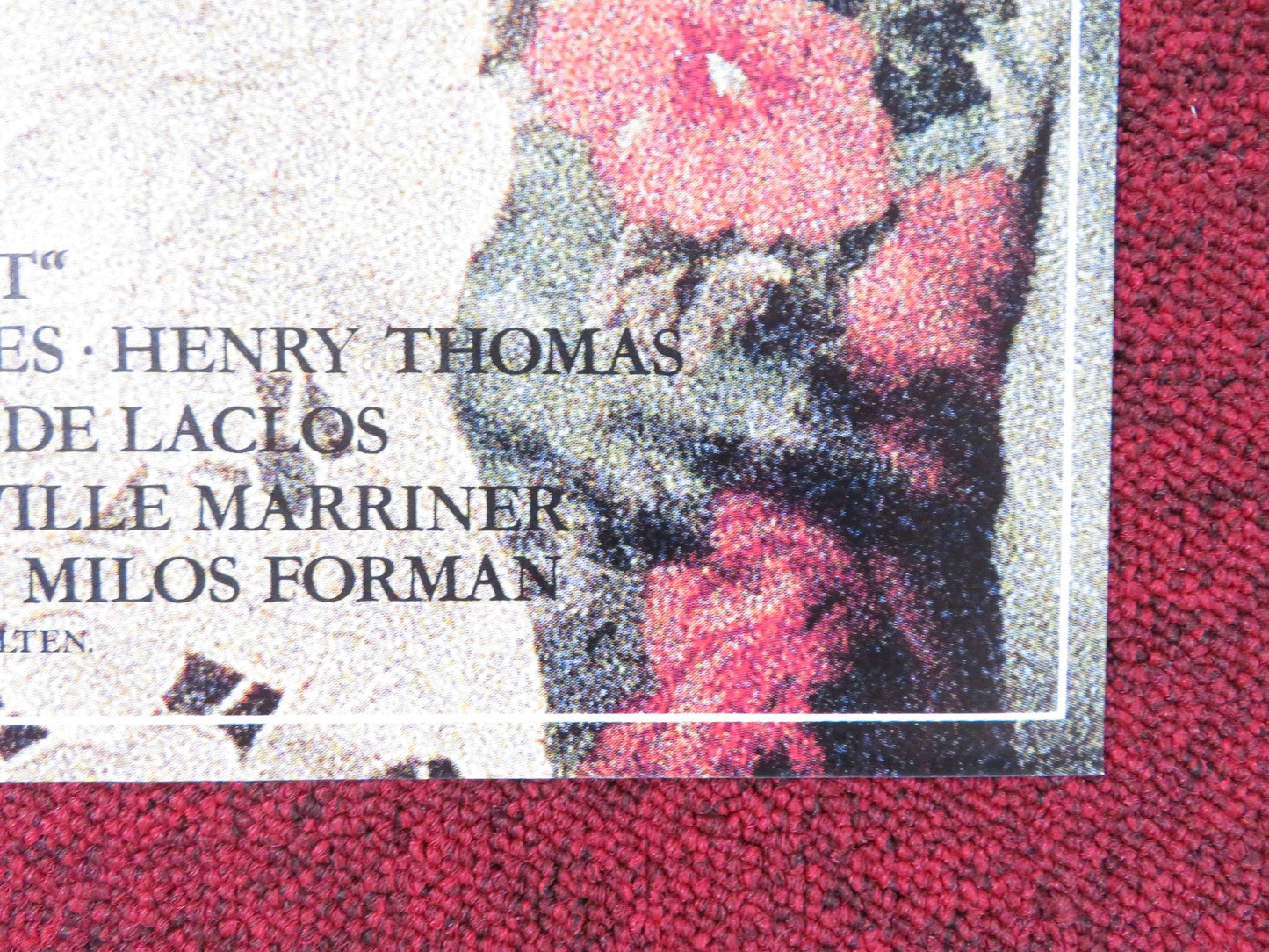 VALMONT GERMAN A1 POSTER COLIN FIRTH ANNETTE BENING 1989 Rendezvous Cinema Movie posters